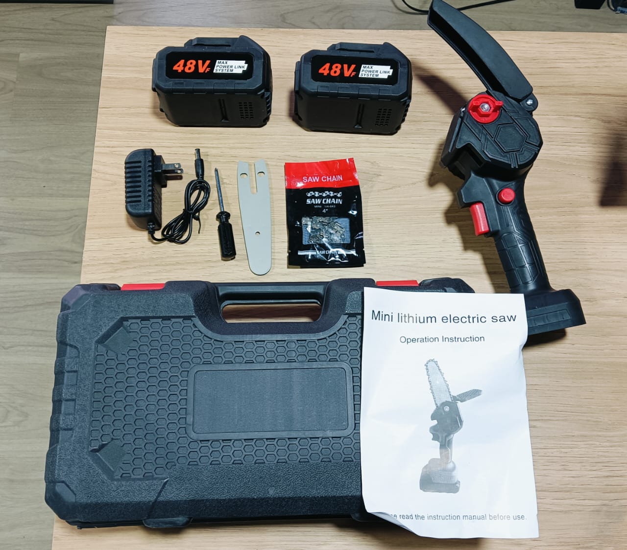 Motosierra Pro Portátil Doble Batería